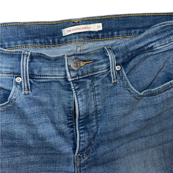 Levi's 315 Shaping Bootcut Medium Wash Jeans Size 31 - Picture 5 of 7